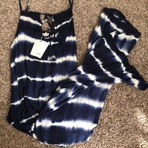 *NEW* Navy/White Maxi Summer Dress